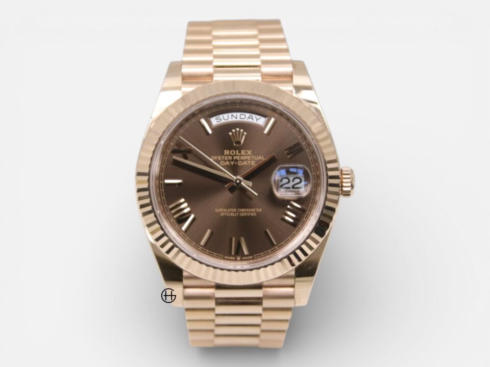 Rolex Day-Date 40 Roséguld | President | Chocolate