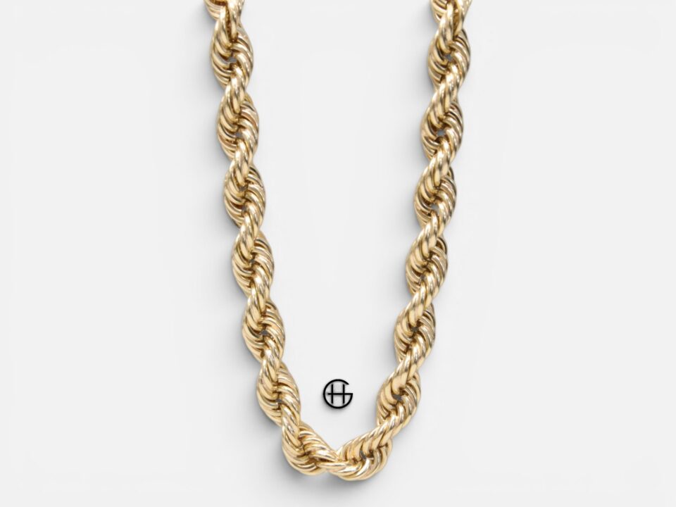 Cordellhalsband 18K Gult Guld 209,3gram 62cm