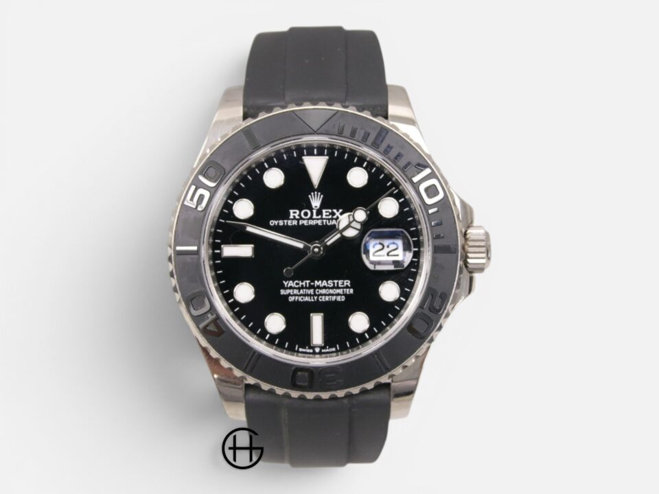 Rolex Yacht-Master 42 Vitt Guld
