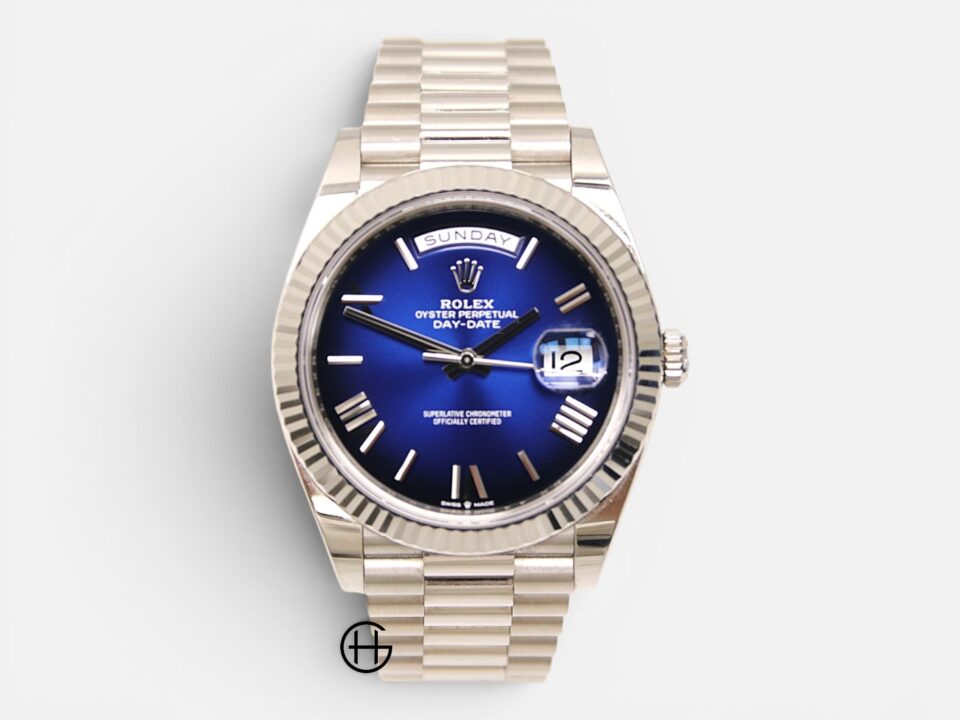 Rolex Day-Date 40 Vitt Guld