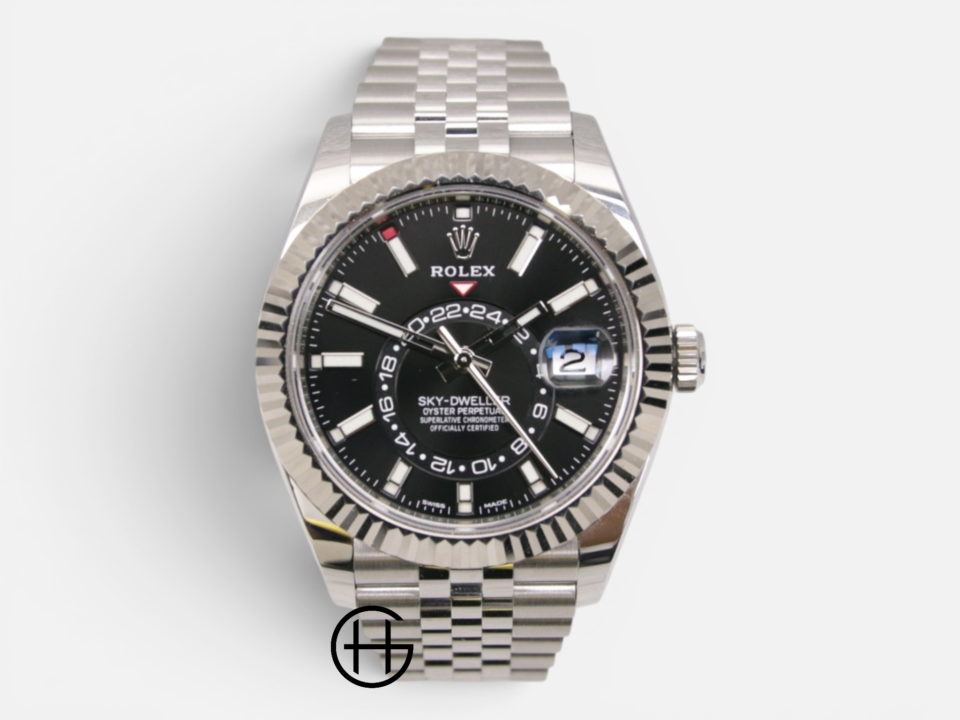 Rolex Sky-Dweller Vitt Guld | Stål