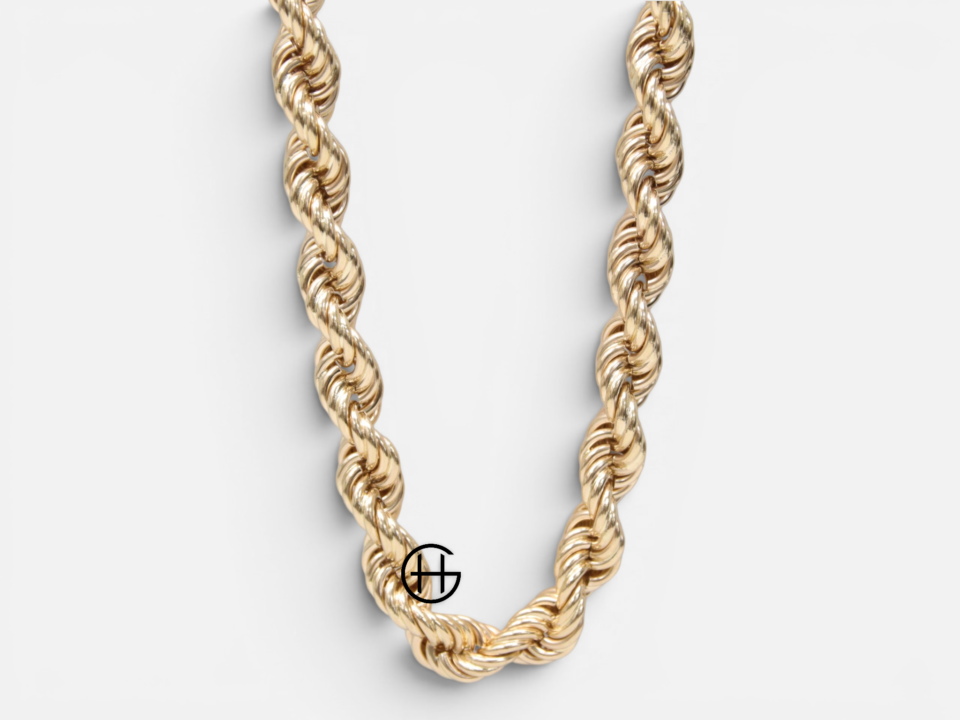 Cordellhalsband 18K Gult Guld 308gram 62cm
