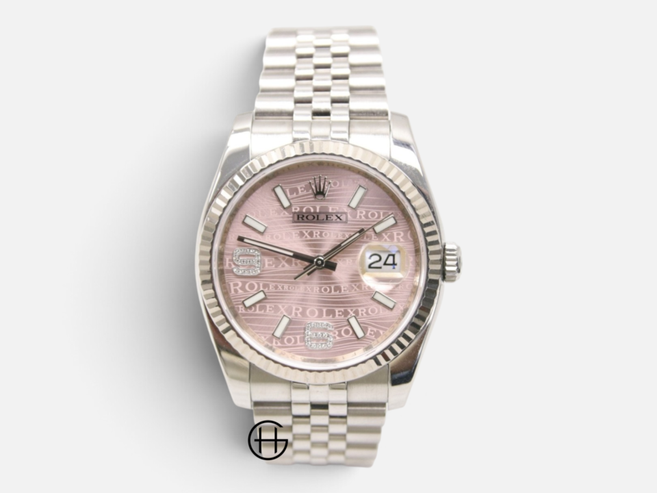 Rolex Datejust 36 Vitt Guld | Stål | Diamant