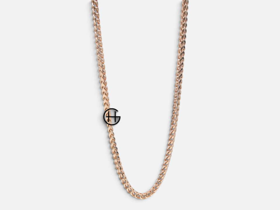 Francohalsband 9K Roséguld 28,4gram 60cm