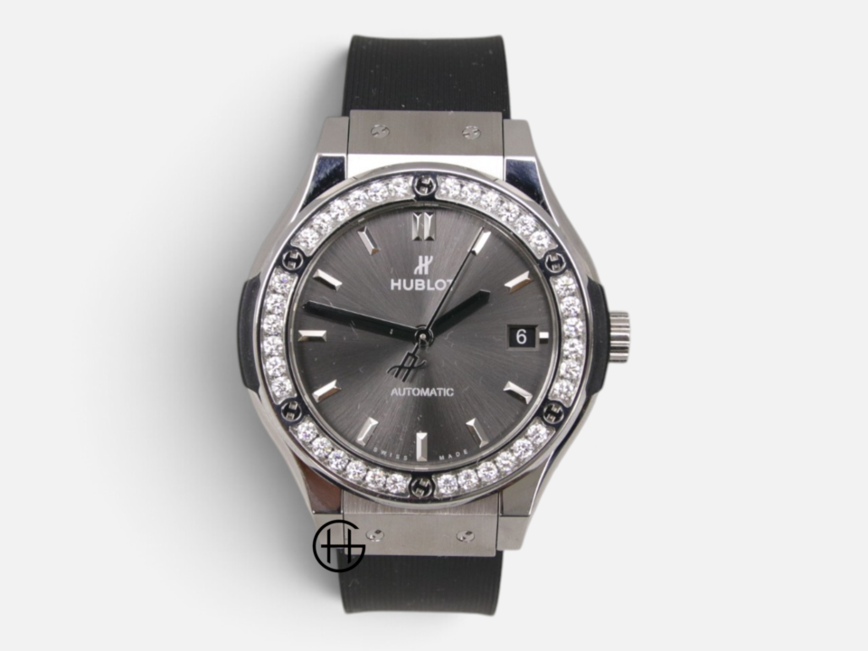 Hublot Classic Fusion Titanium Diamanter | Racing Grå