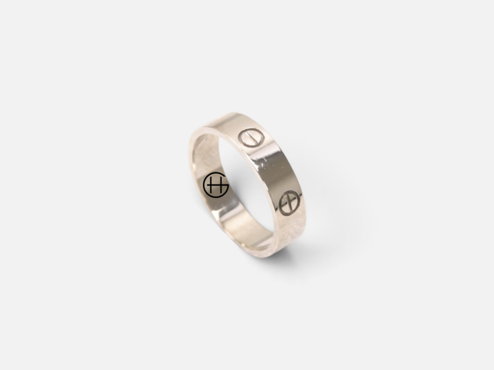 Cartier Love Ring | Vitt Guld