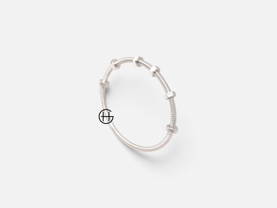 Cartier Ecrou Armband | 19 | Vitguld | 2024