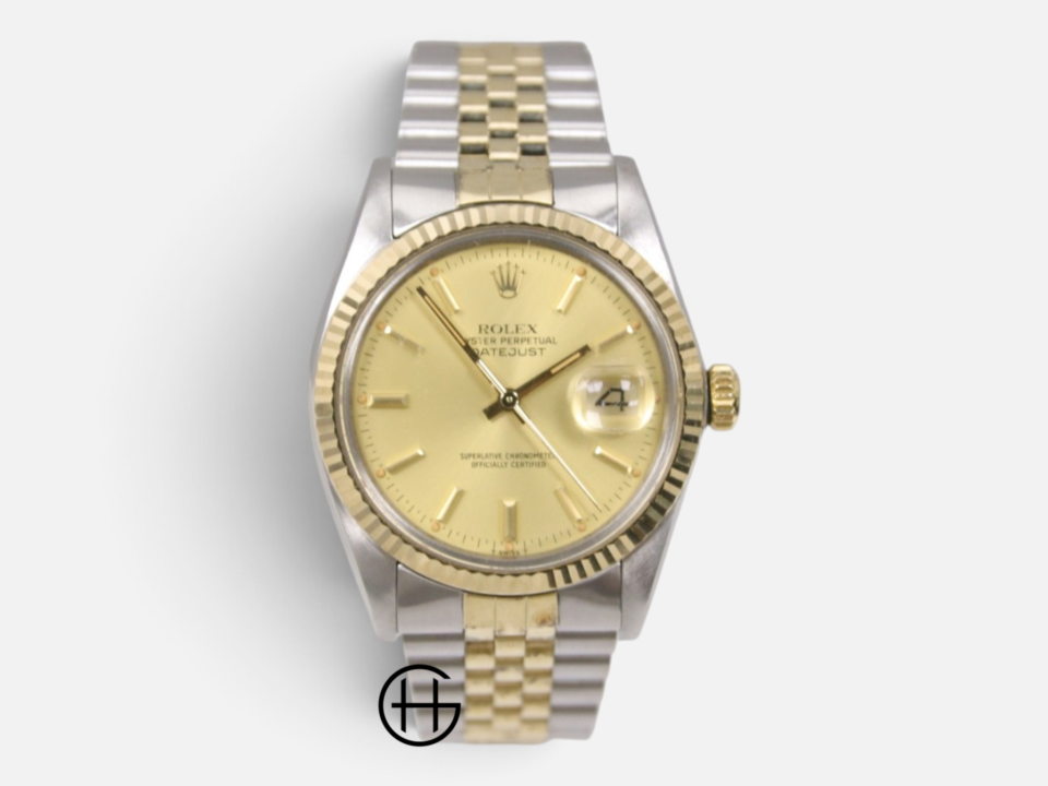 Rolex Datejust 36 Gult Guld | Stål | Champagne
