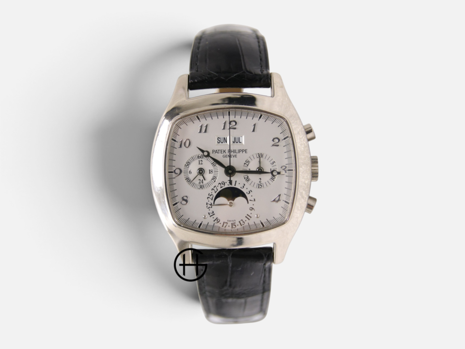Patek Philippe Perpetual Calendar Chronograf | Vitguld | Månfas Guld