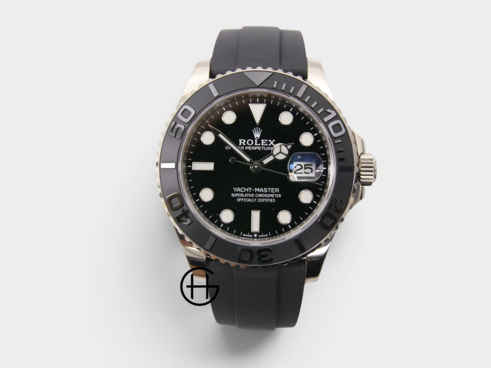 Rolex Yacht-Master 42 Vitt Guld | OysterFlex