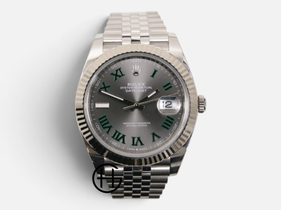 Rolex Datejust 41 Vitt Guld | Stål | Wimbledon